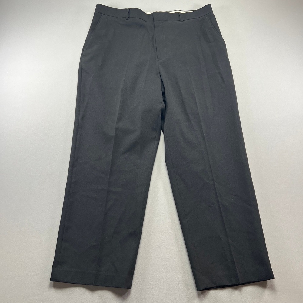 David Taylor Collection Dress Pant Men 40x29 Black High Rise Straight Leg Formal